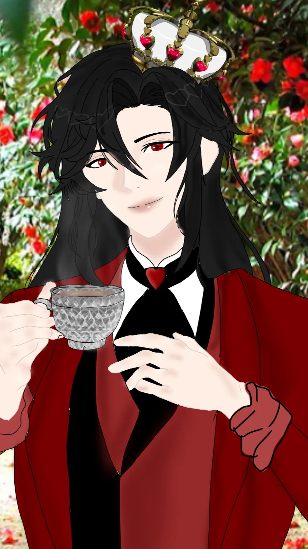 ai character: The King Of Hearts background