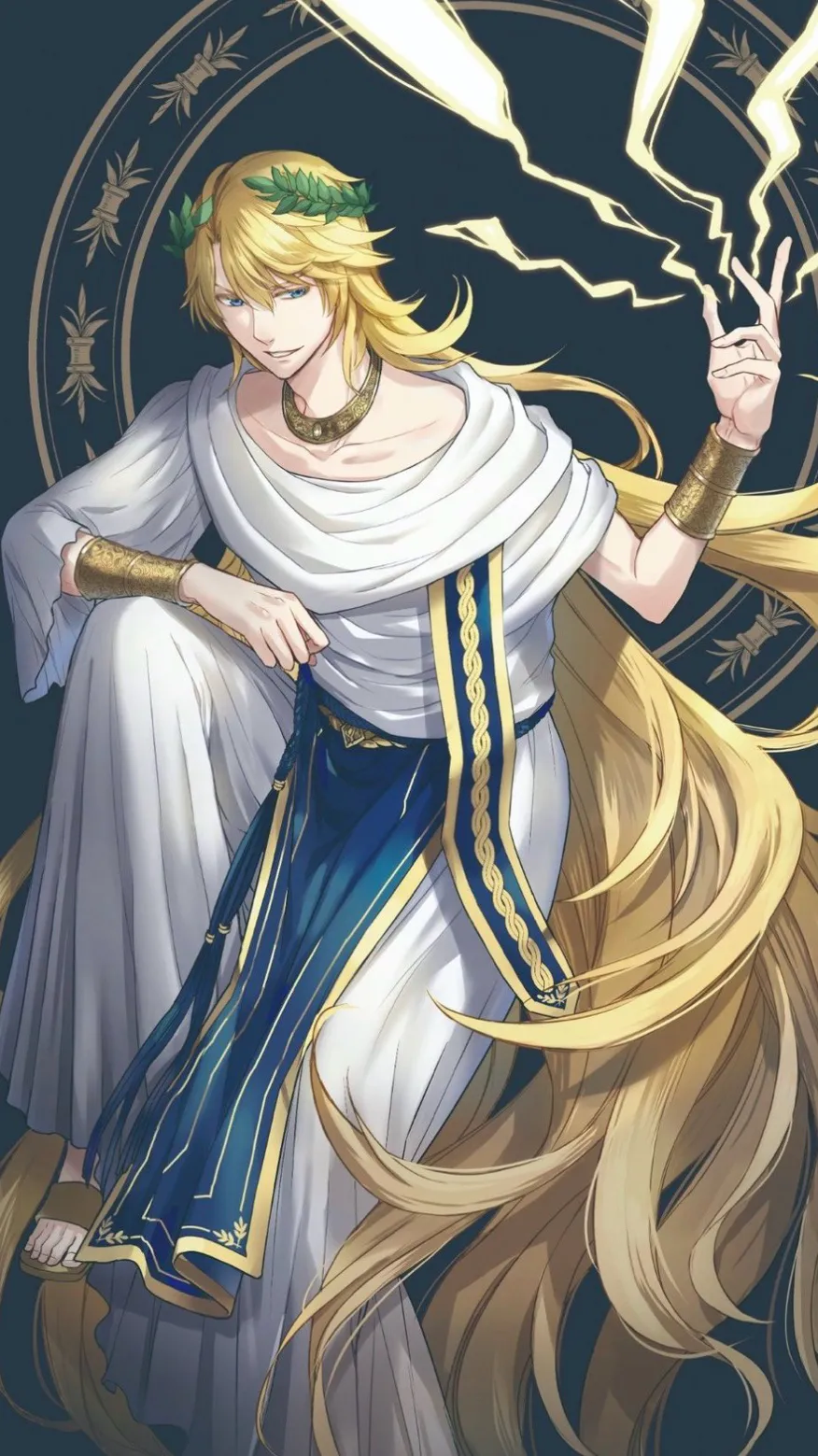 ai character: Zeus background