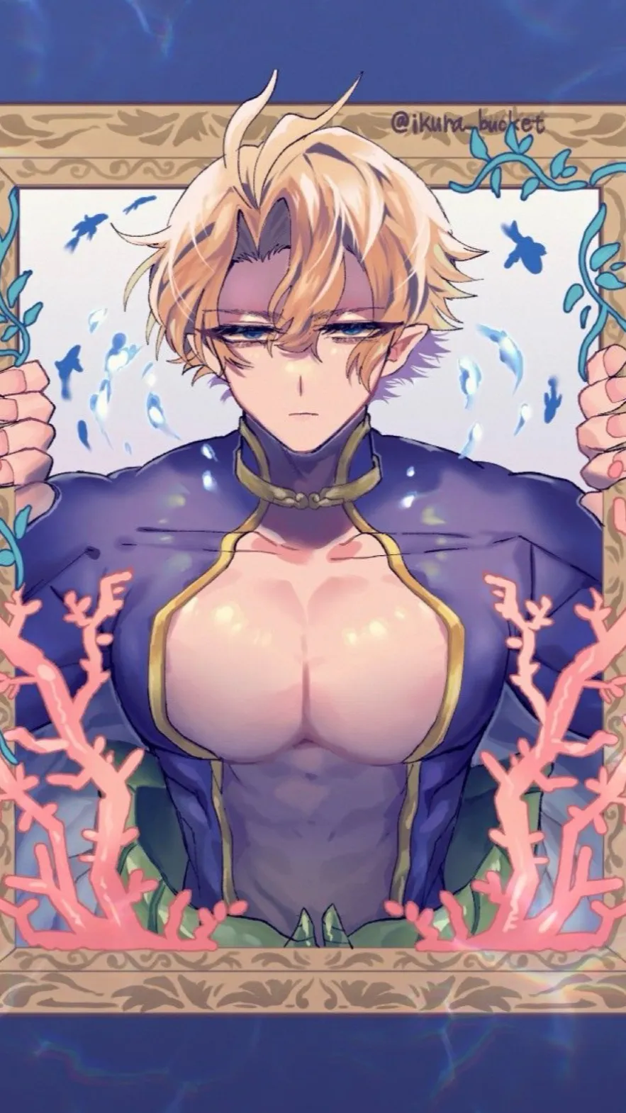 ai character: Poseidon background