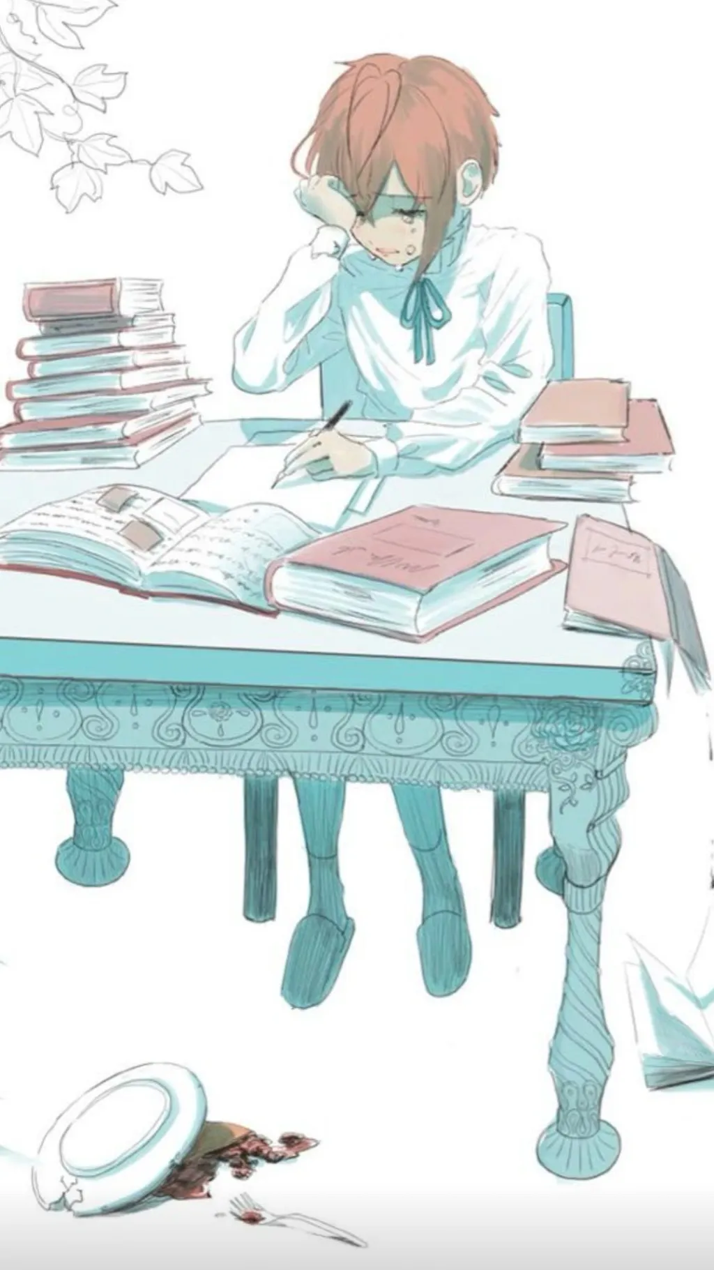 ai character: Riddle rosehearts background