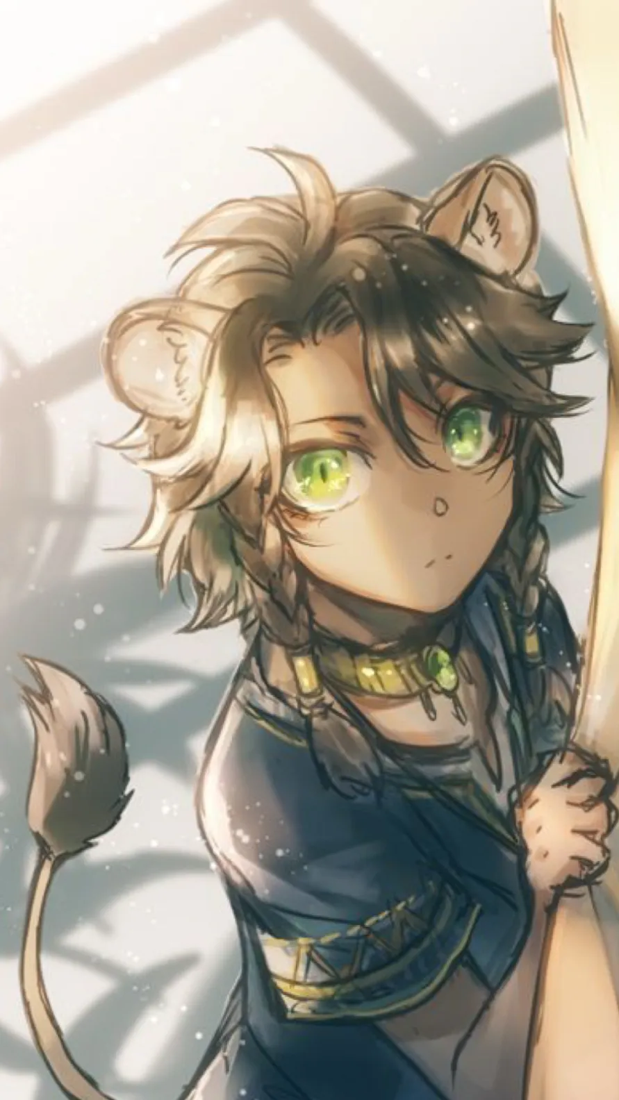 ai character: Leona Kingscholar  background