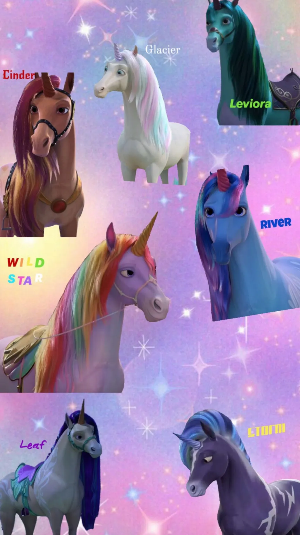 ai character: Unicorn Island background