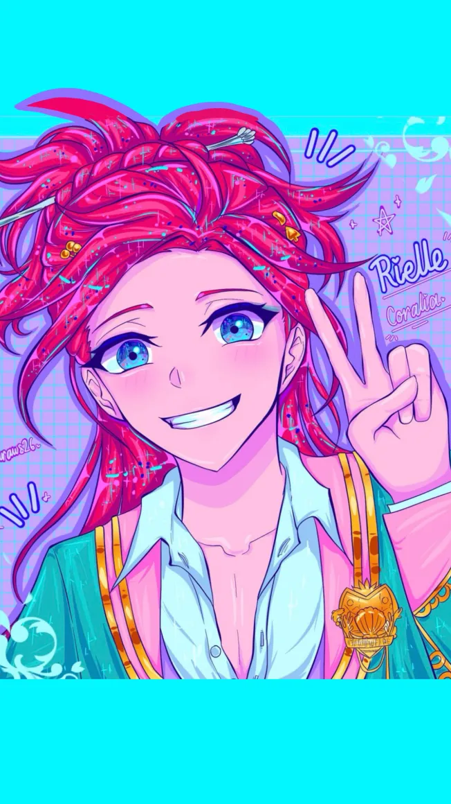 ai character: Rielle Corallia background