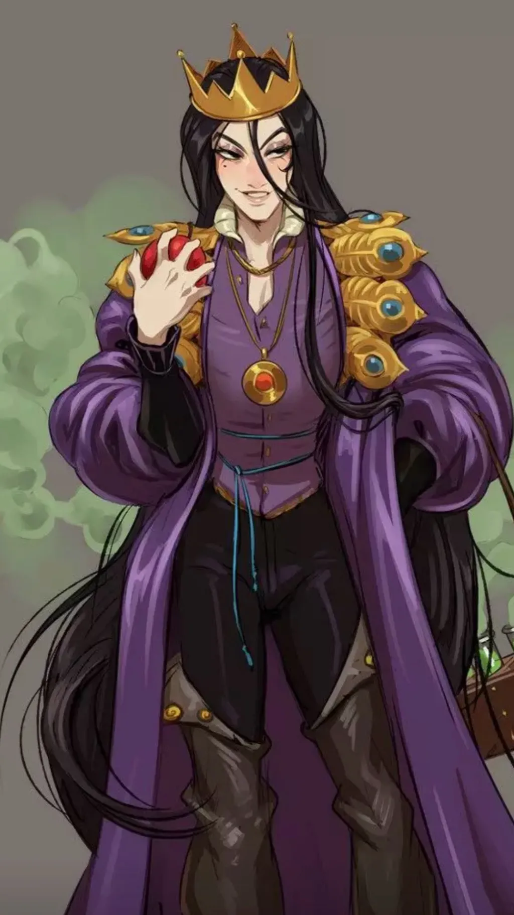 ai character: 🍎grimholind🧪 background