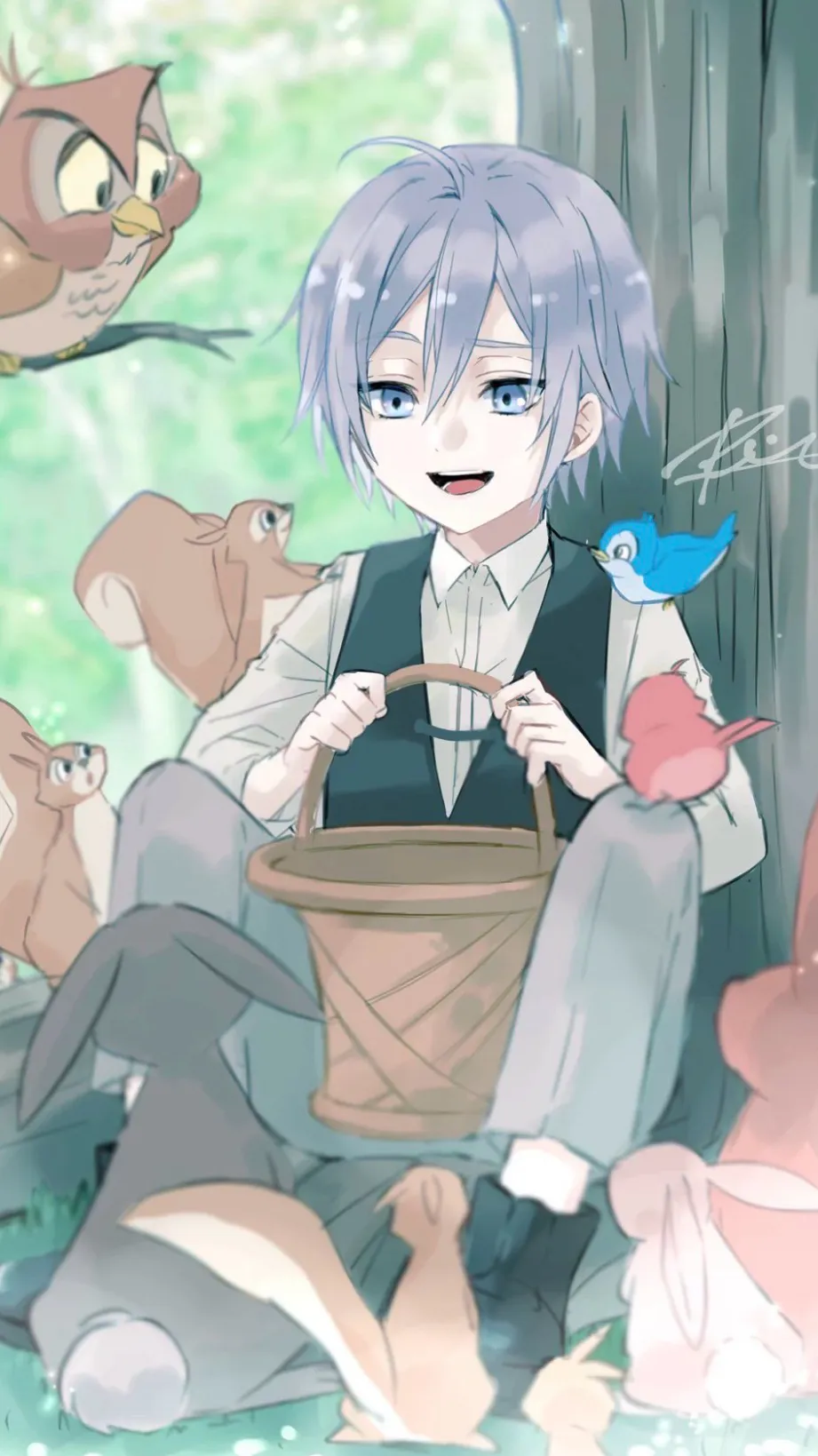 ai character: Silver Vanrouge background