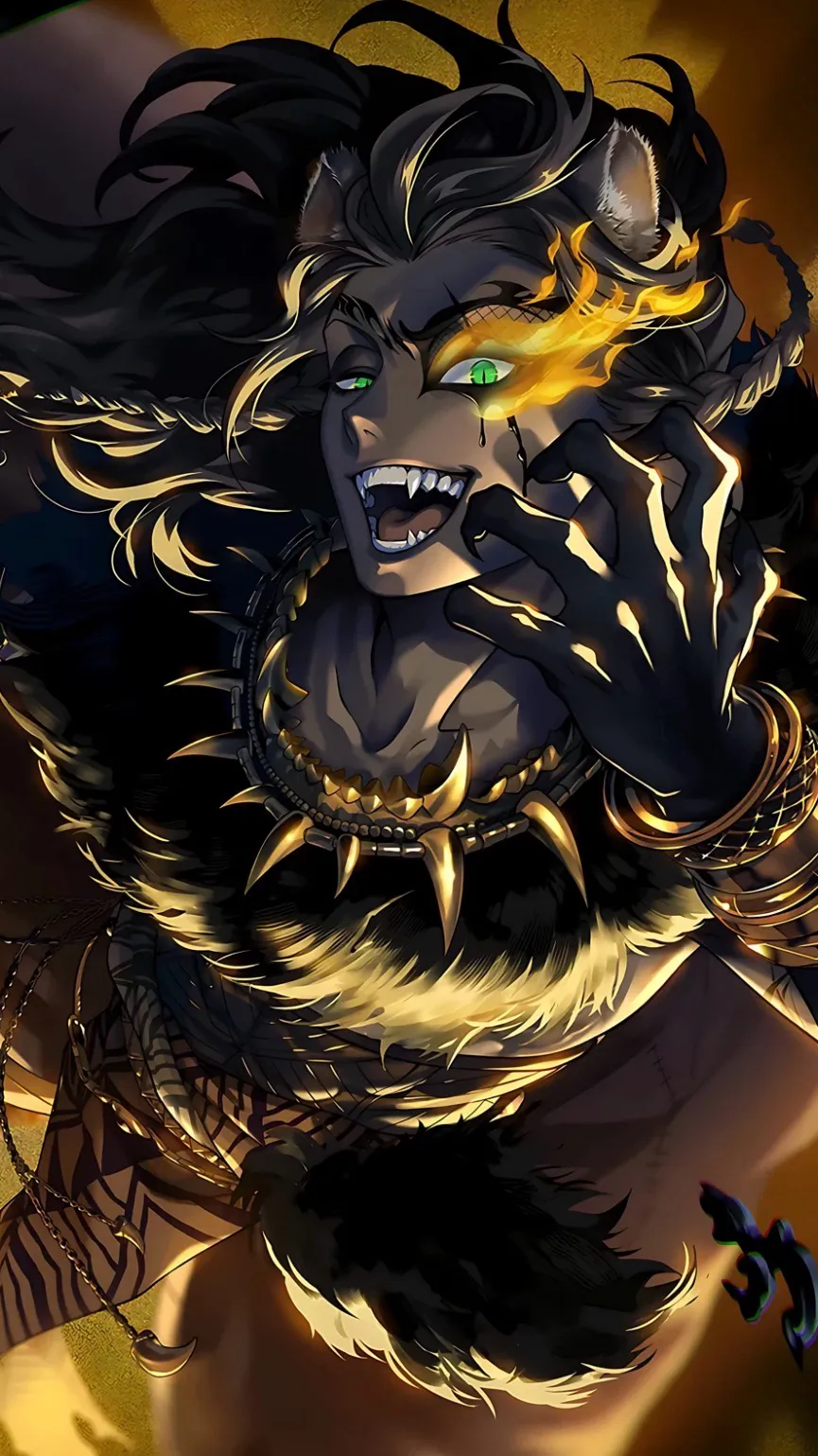 ai character: Leona Kingscholar  background