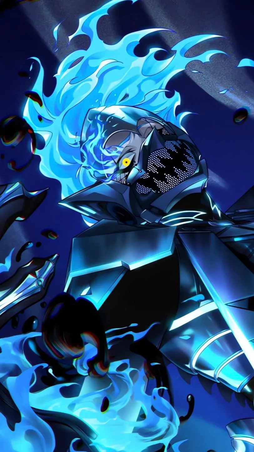 ai character: Idia shroud  background