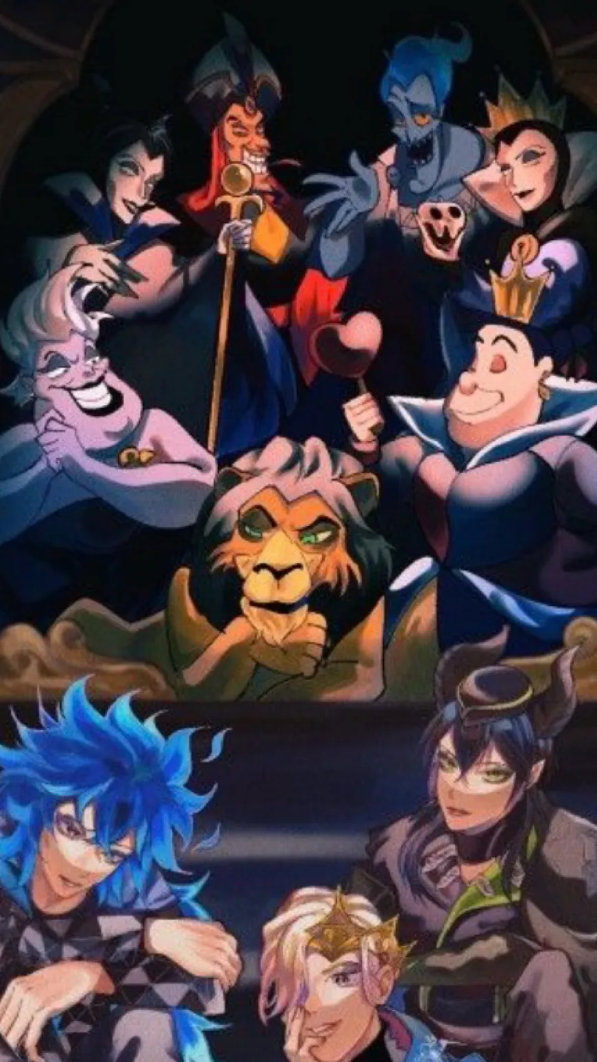ai character: 💚The great 7💜 background