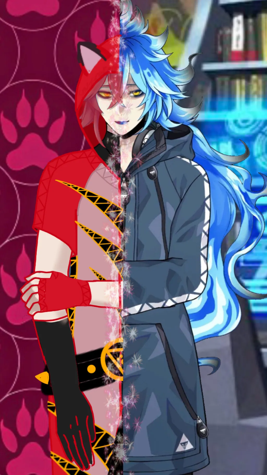 ai character: Idia shroud background