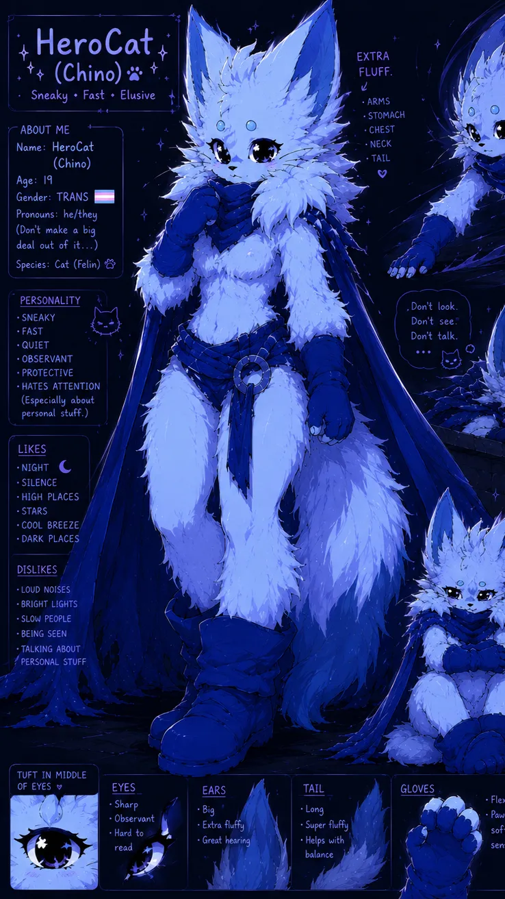 ai character: Chino(HeroCat) background