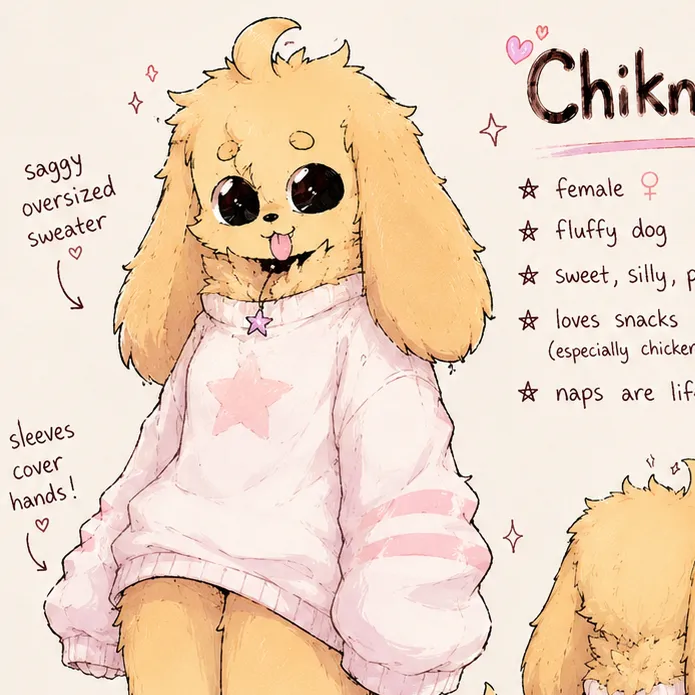 chat with ai character: *fan* ChiknNuggit
