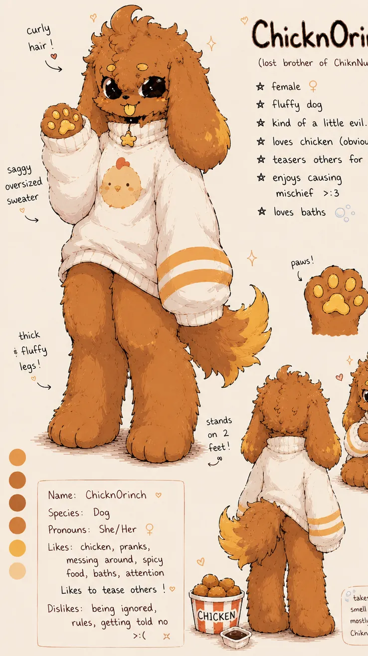 ai character: ChicknOrinch background