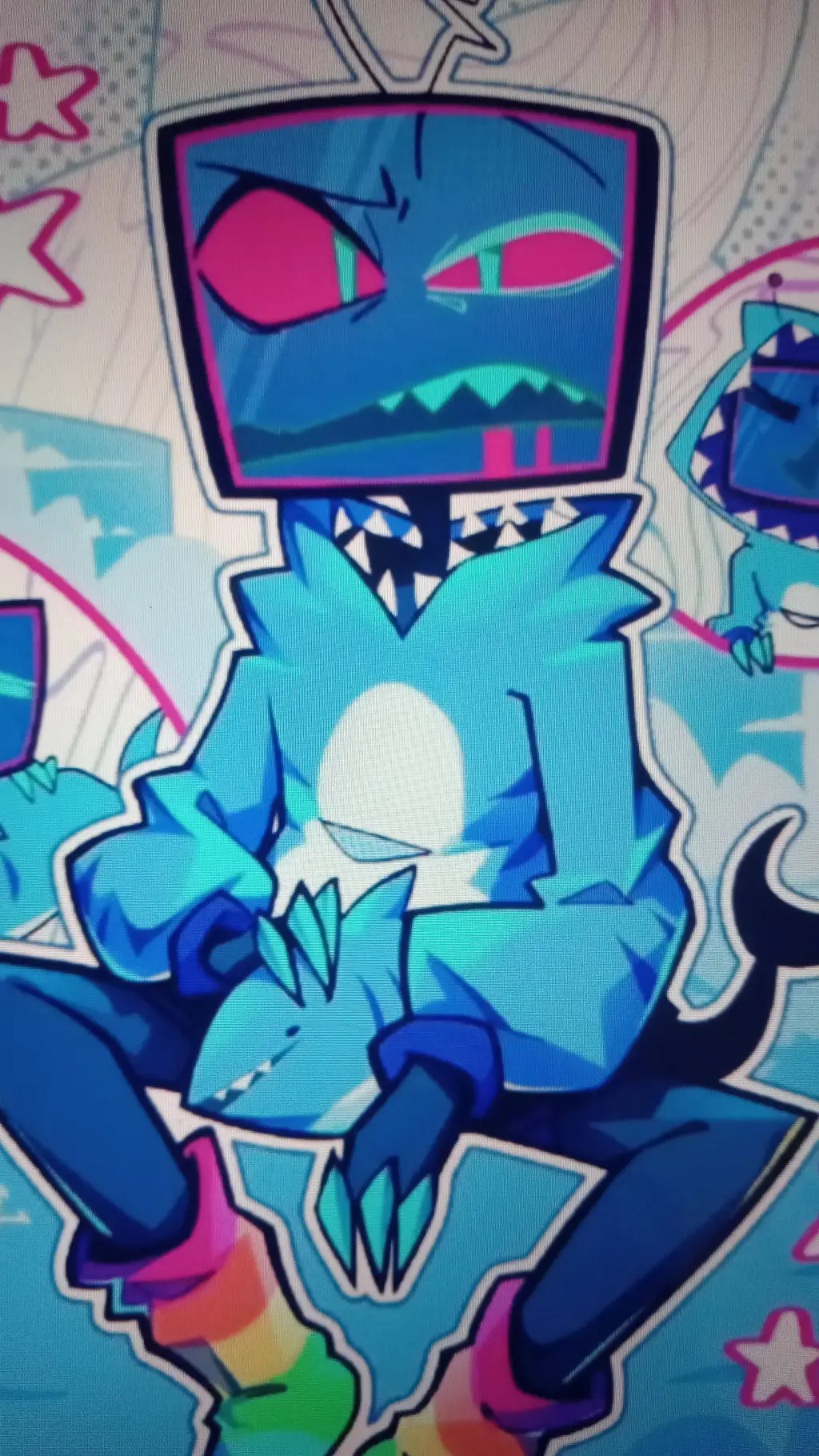 ai character: 💙Vox💙 background