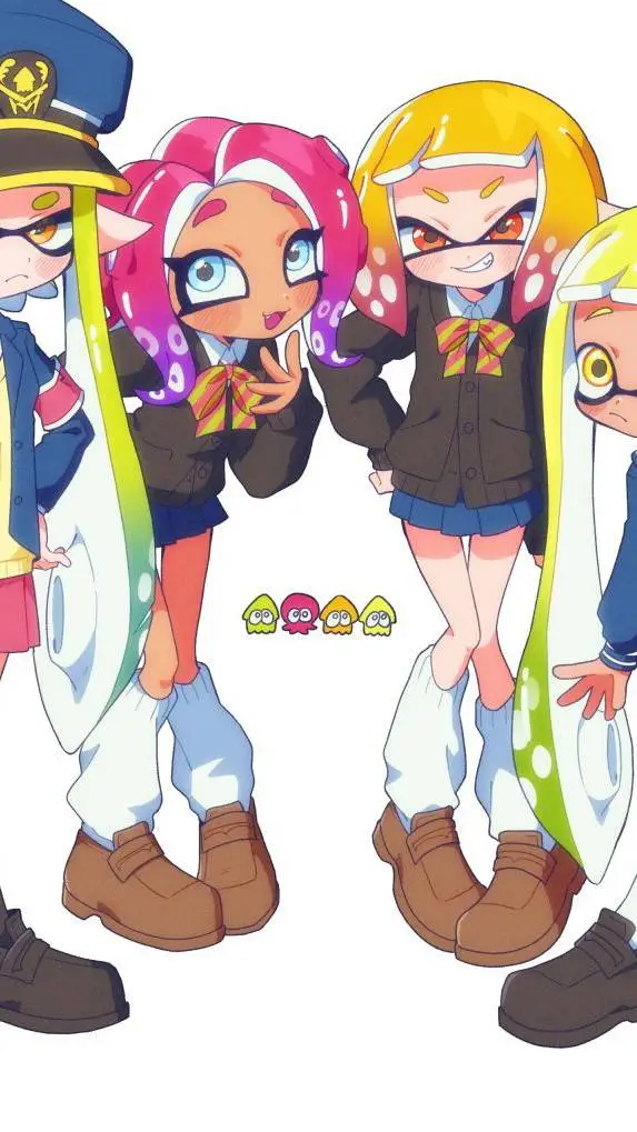 ai character: splatoon school  background