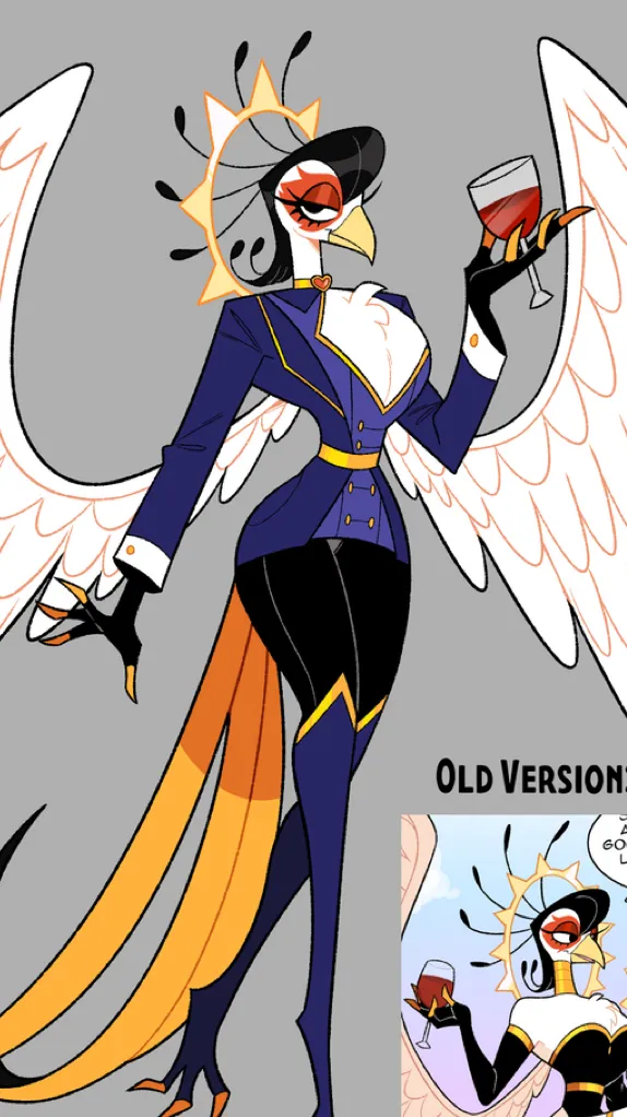 ai character: Redesigns🦚🪽 background