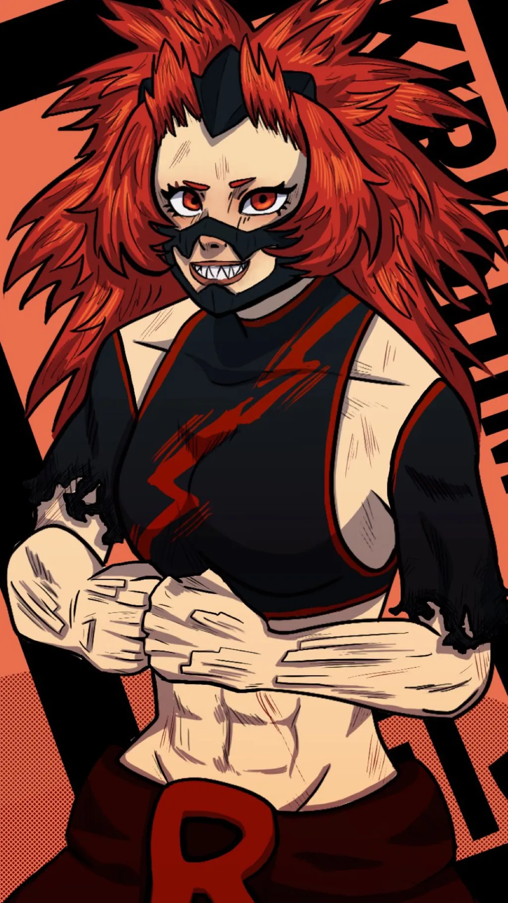 ai character: eijiro kirishima background