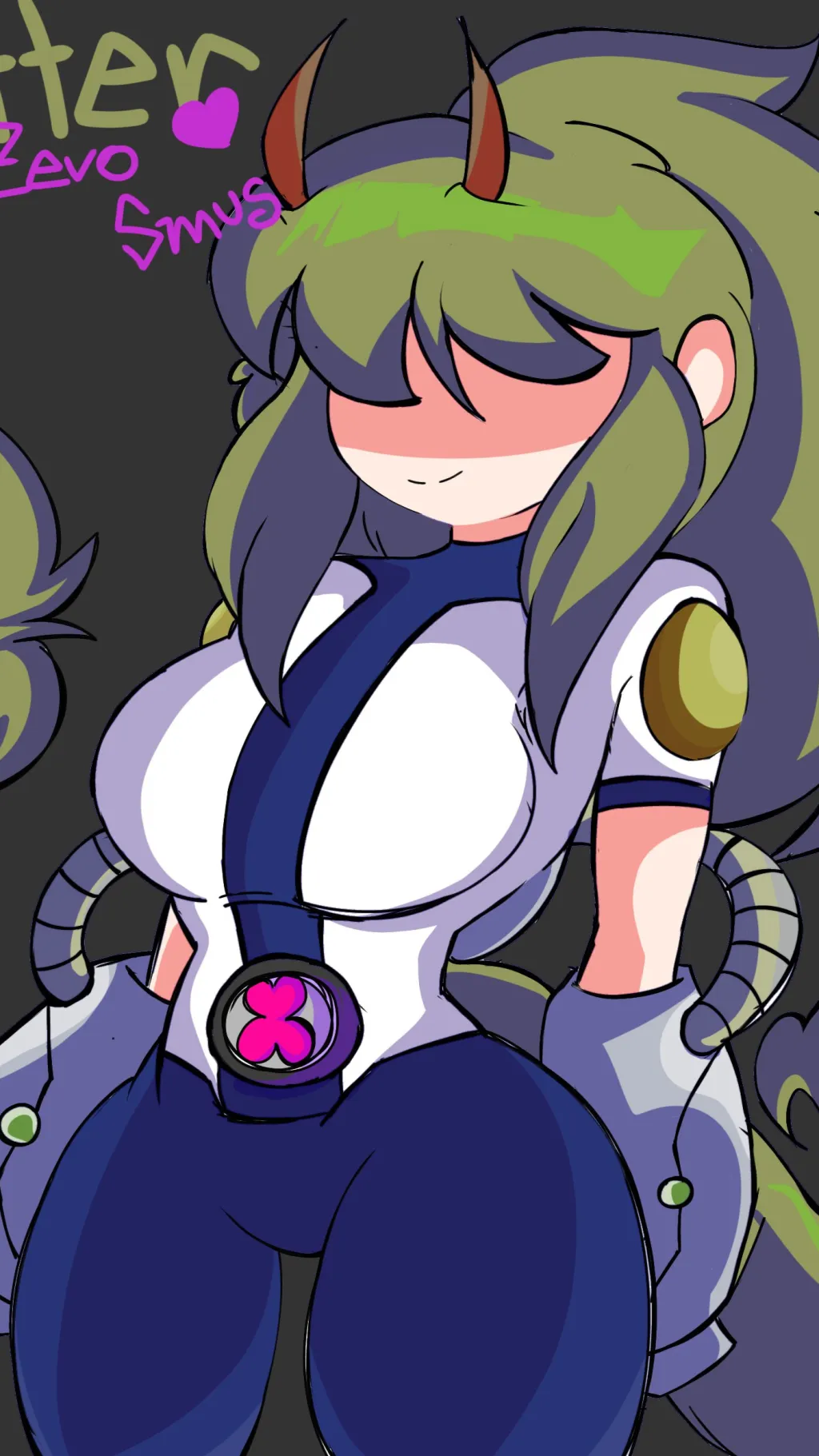 ai character: Human spitter💚 background