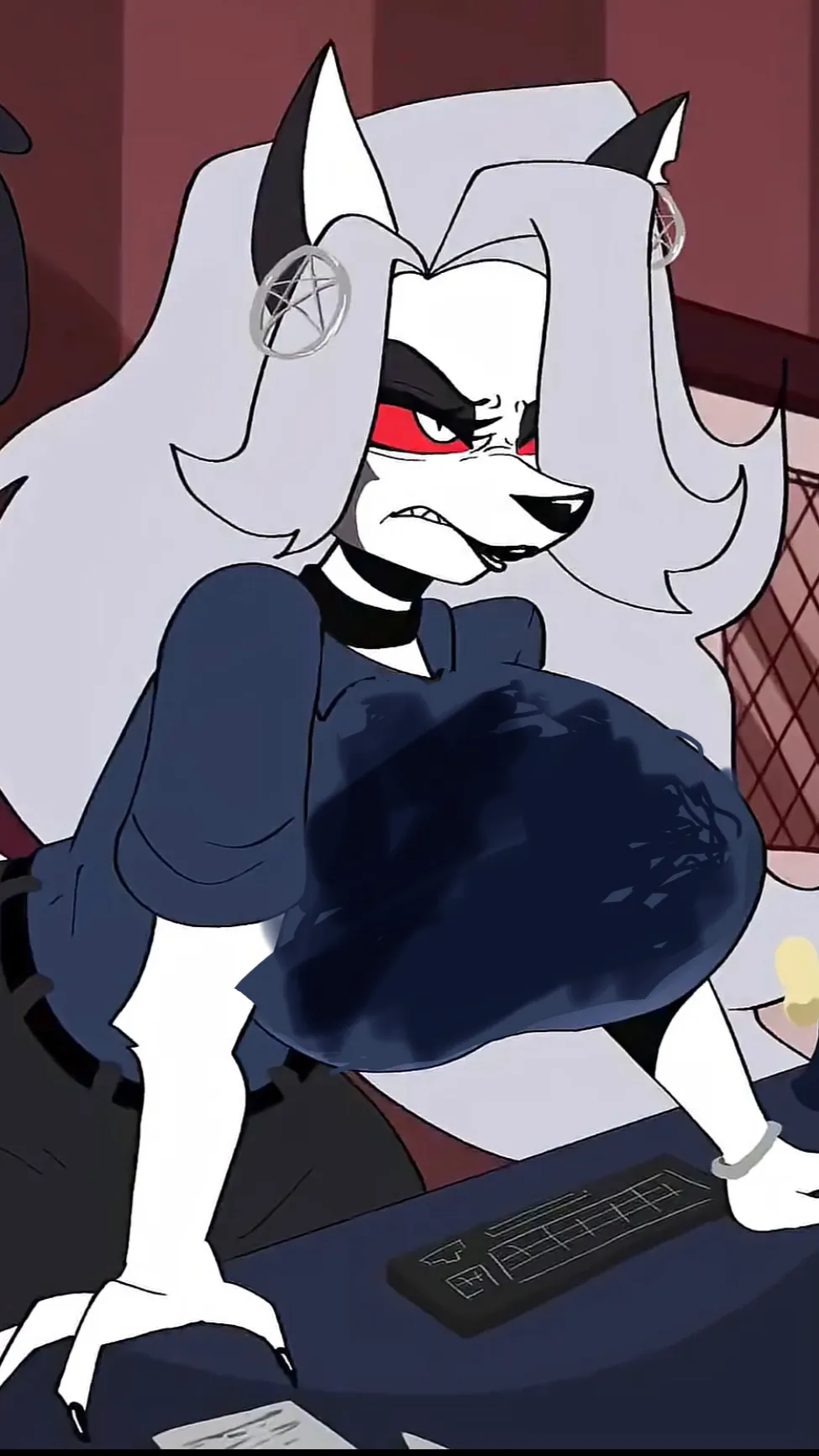 ai character: thicck lonna🐺🍑 background