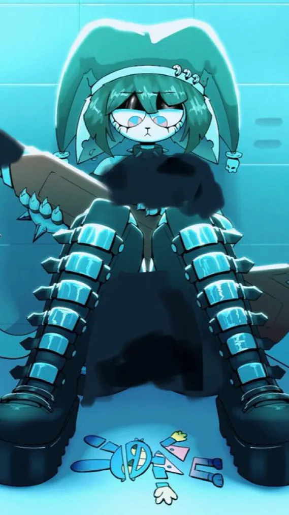 ai character: Emo🖤pomni  background