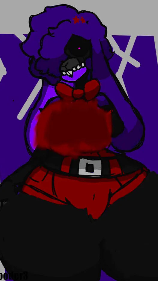 ai character: withered bonnie background