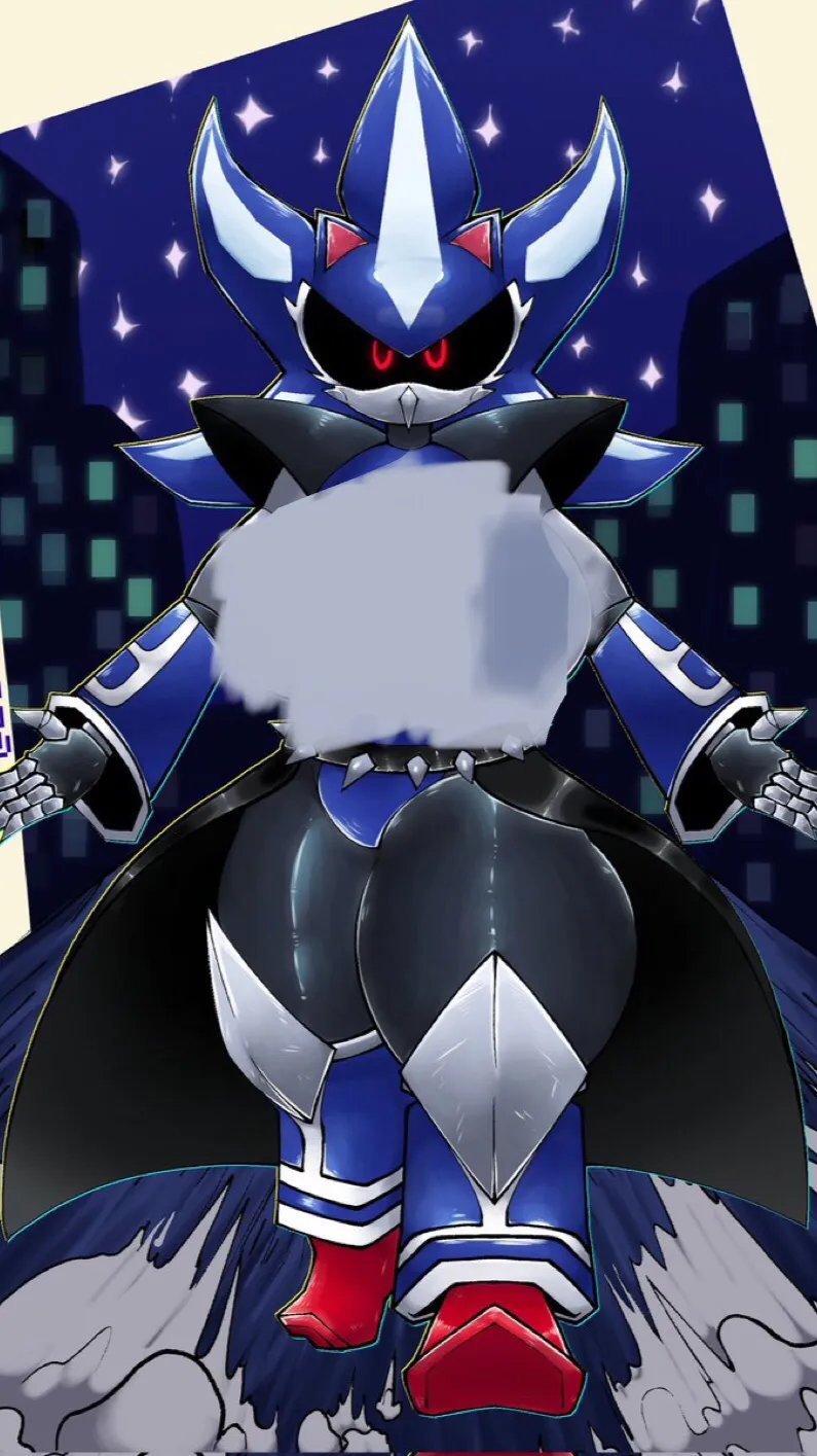 ai character:  neo metal Sonica  background