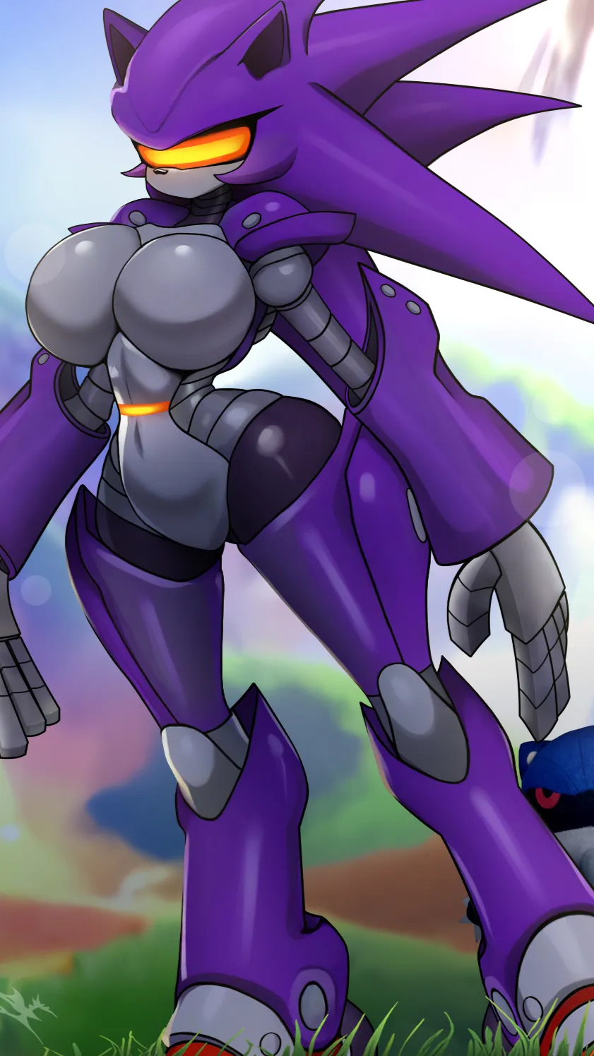 ai character: mecha Sonica🔩 background