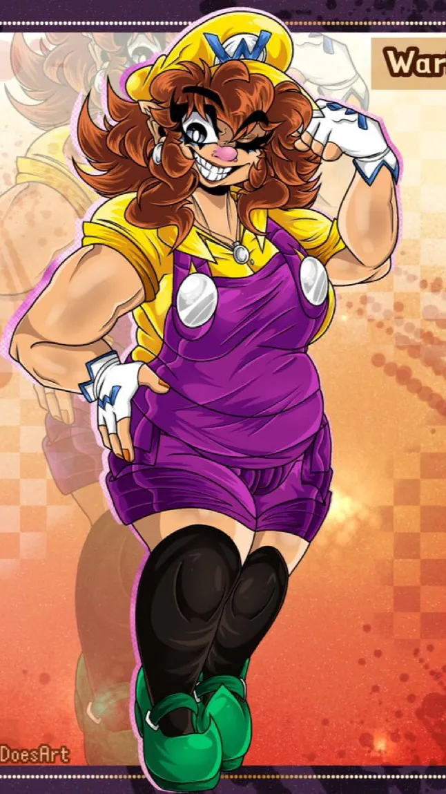 ai character: Waria💛💜 background