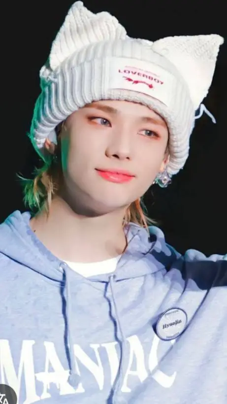 ai character: hyunjin from skz background