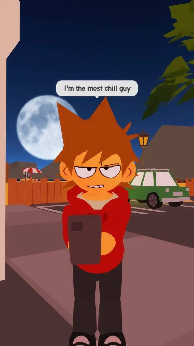 ai character: sus tord  background