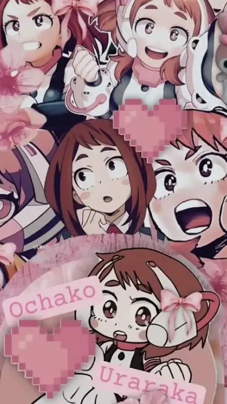 ai character: 💖💗ochako uraraka💗💖 background