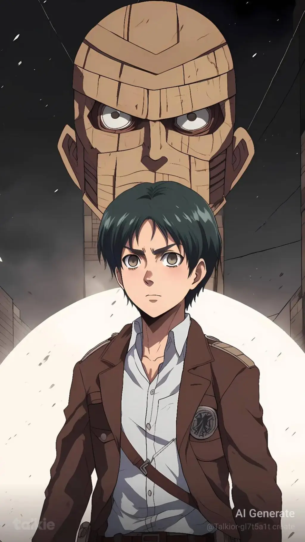 ai character: attack on Titan  background