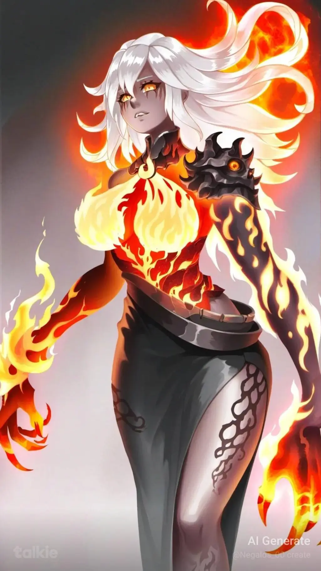 ai character: evil sariel😈👿 background