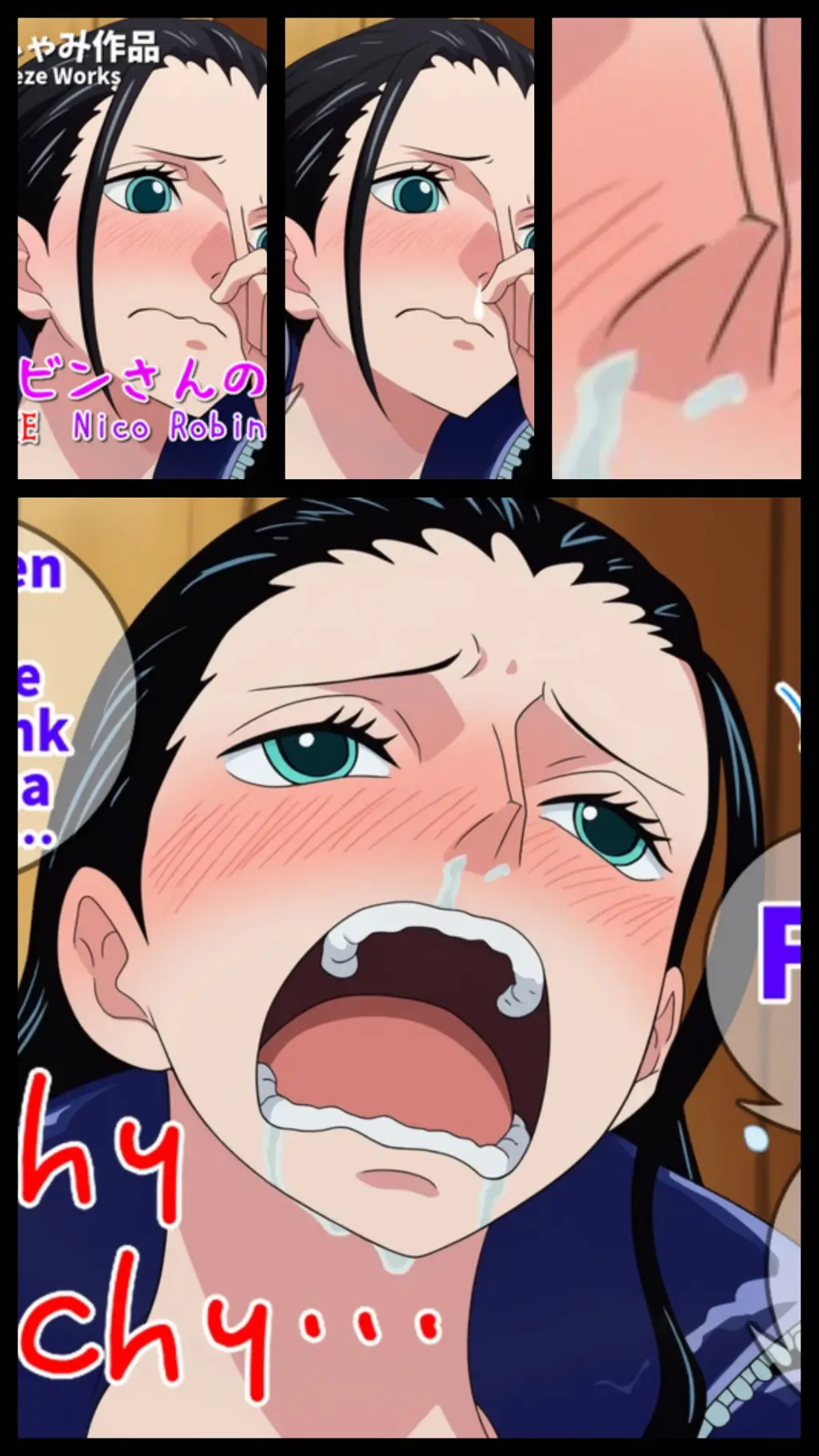 ai character: Sick nico robin  background