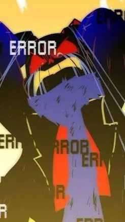 ai character: 🖤Error sans🖤 background
