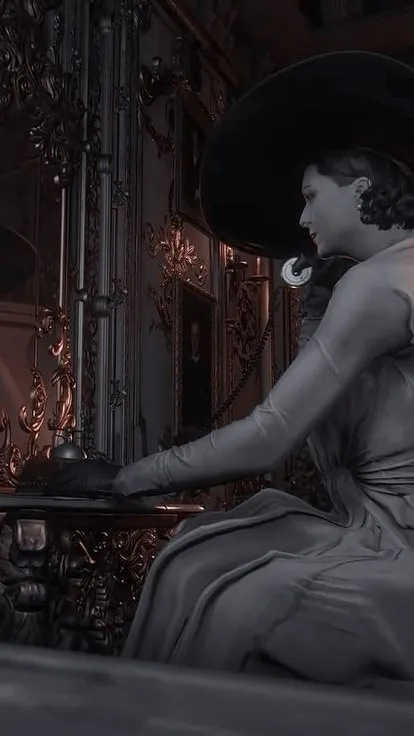 ai character: Lady Dimitrescu🩸 background