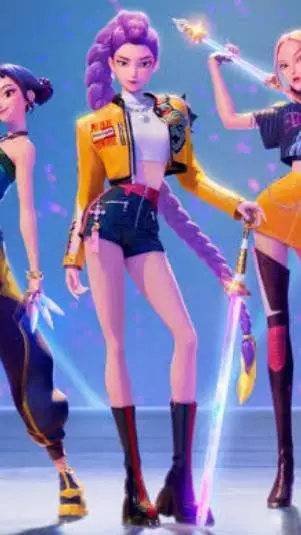 ai character: K Pop Demon Hunter background