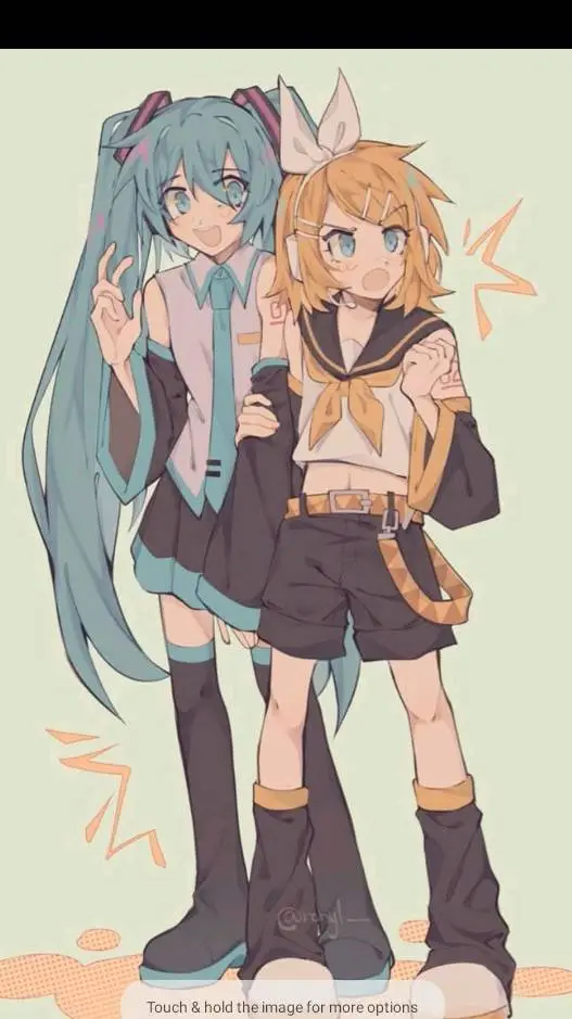 ai character: miku and rin background