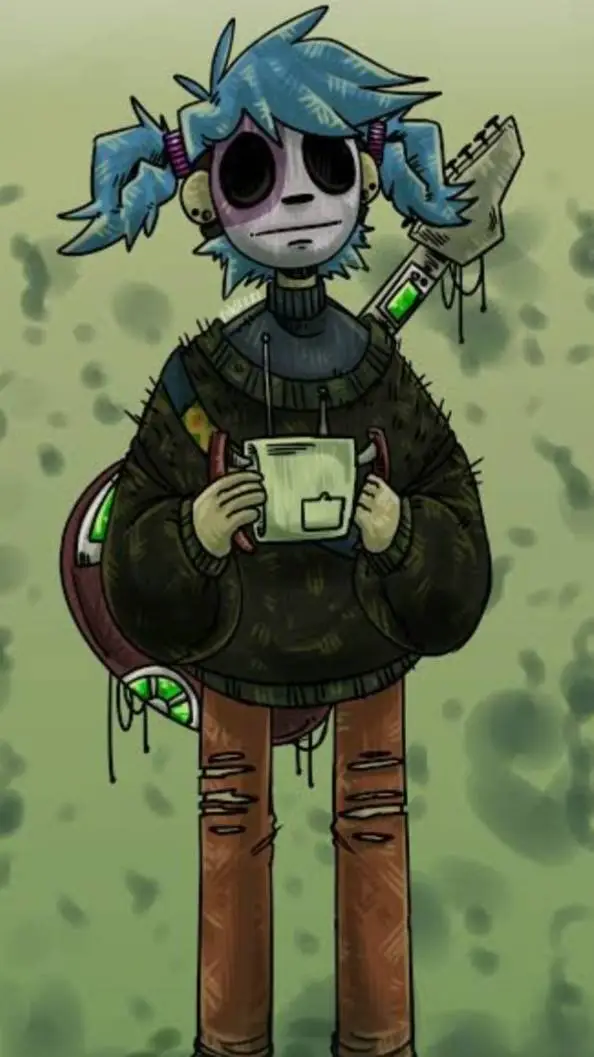 ai character: Sally face background