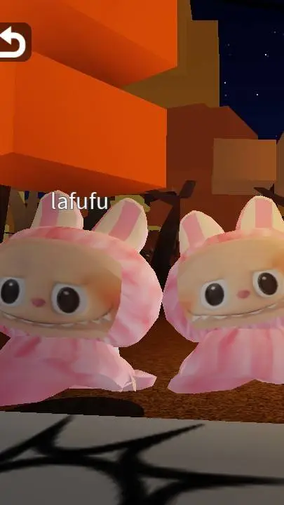 ai character: pink labubus background