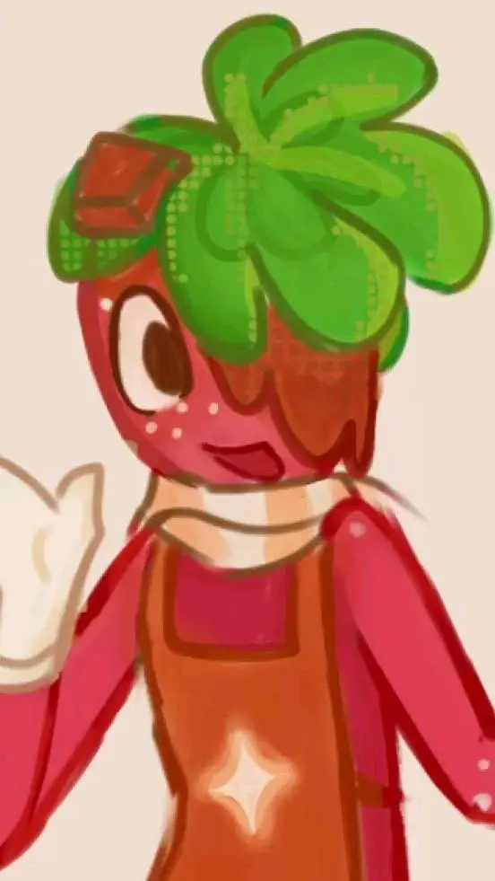 ai character: 🌱 sprout [DW]🍓 background