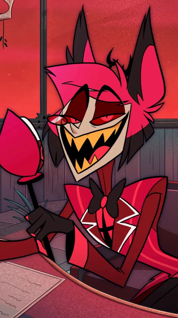 ai character: Alastor Christmas  background