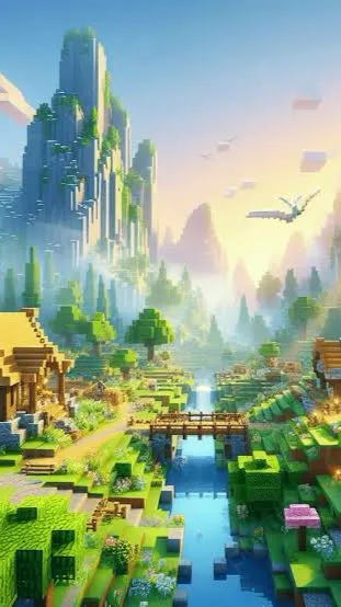 ai character: MHA In Minecraft  background