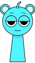 ai character: Sprunki (sky) background