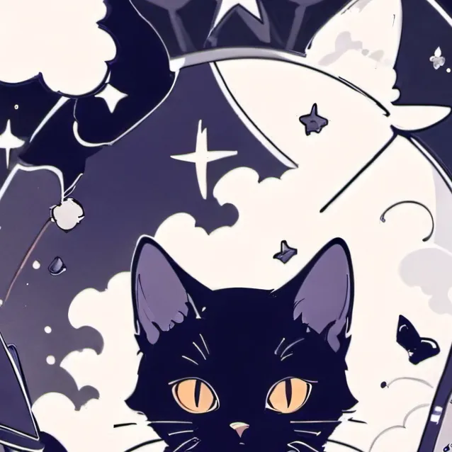 chat with ai character: black kitten 