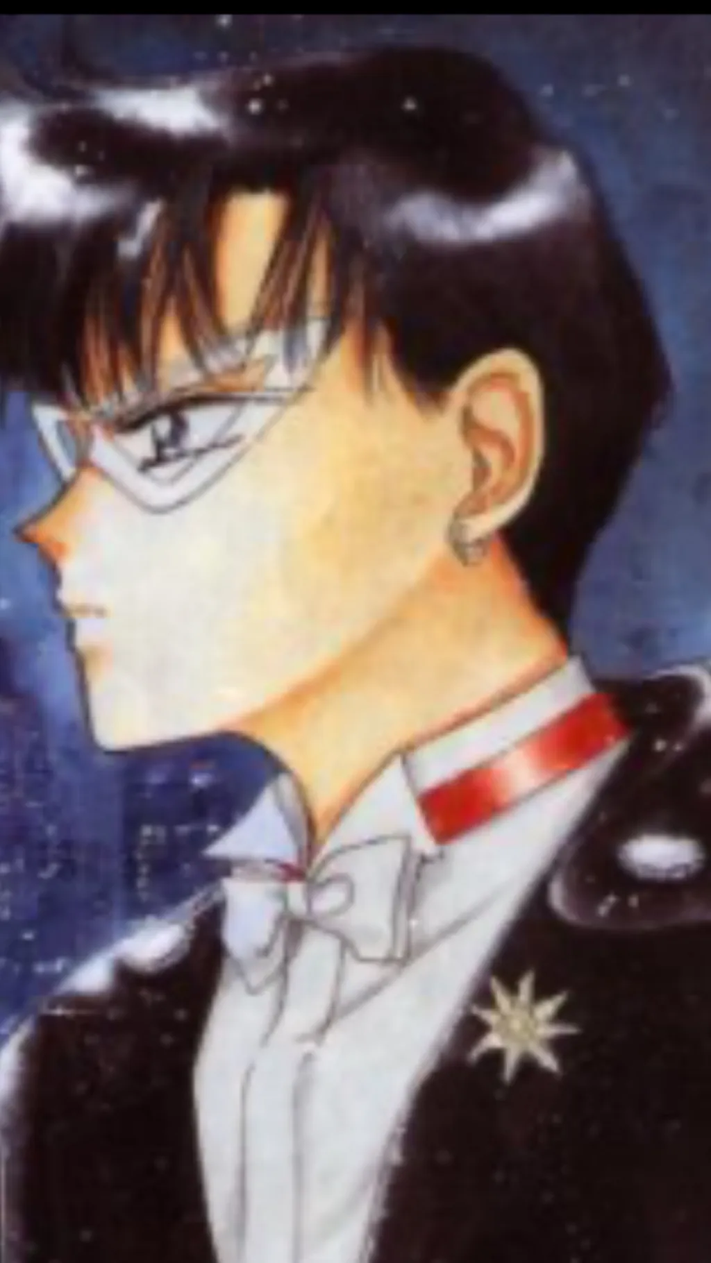 ai character: Tuxedo mask  background
