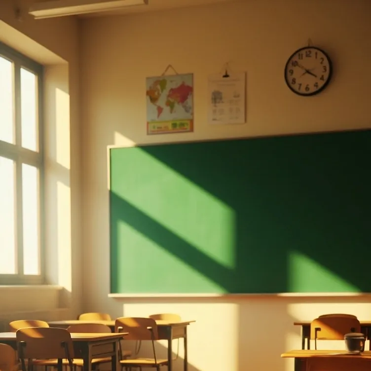 chat with ai character: A classroom