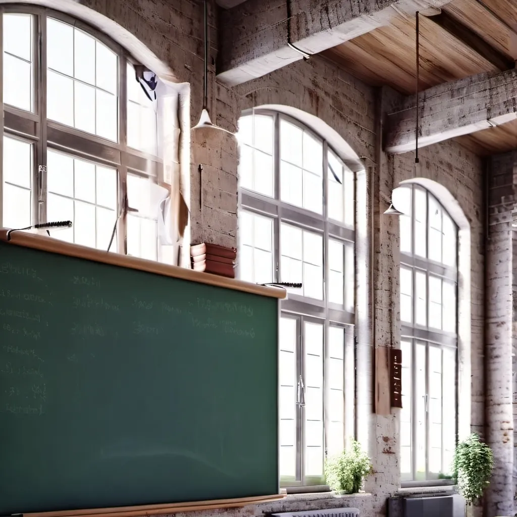 chat with ai character: A classroom