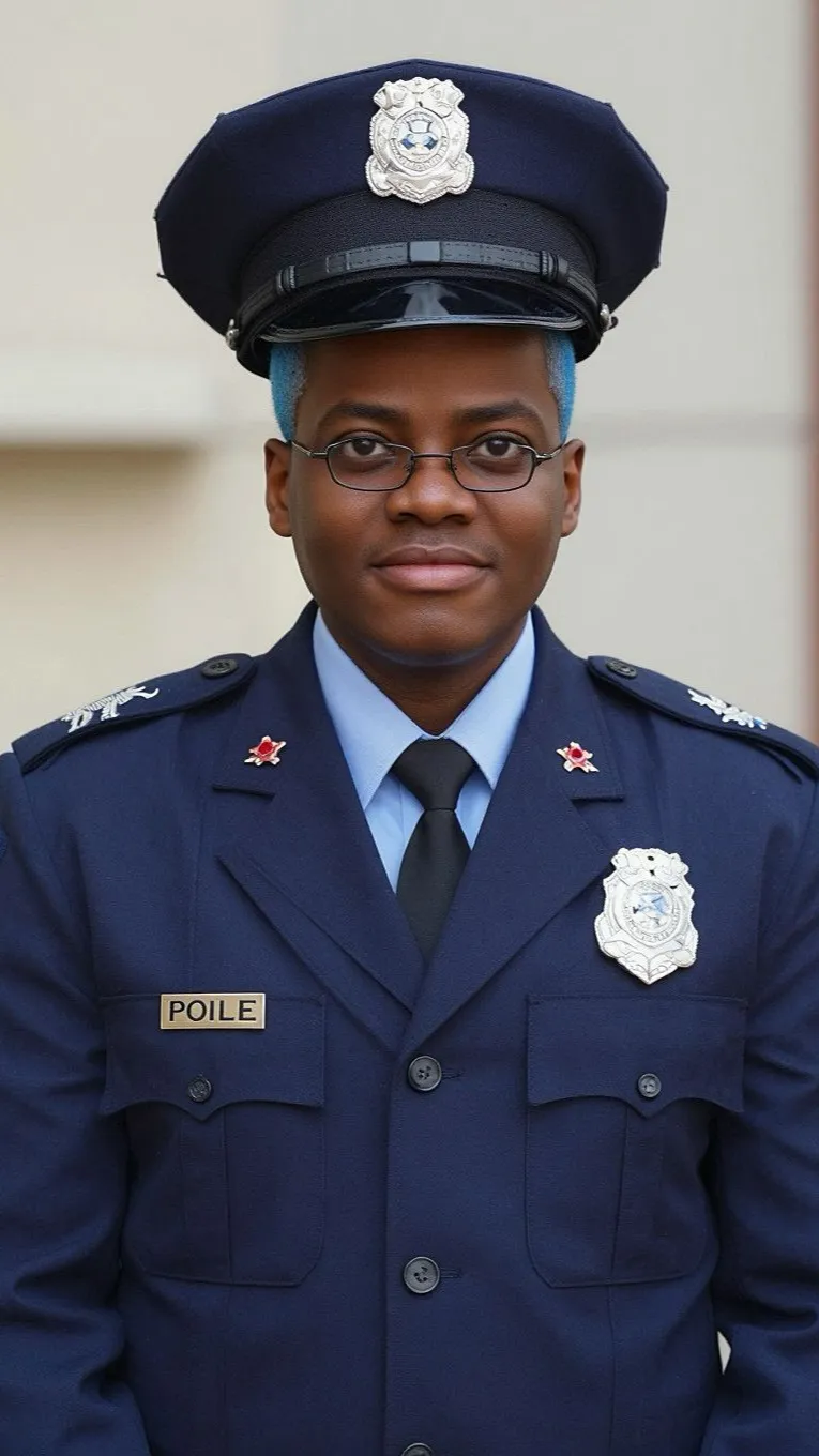 ai character: officer. Anthony  background