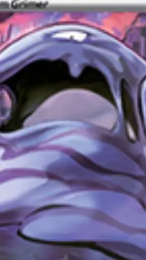 ai character: Muk!! 👾🎵☪️💜🍇😈 background