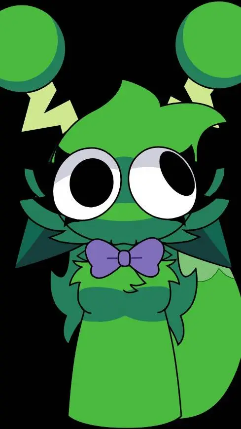 ai character: greenmon background